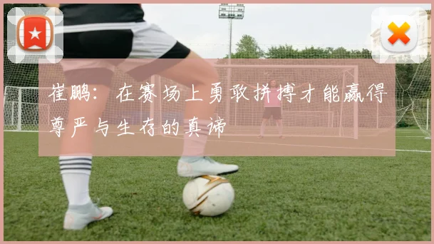 崔鹏：在赛场上勇敢拼搏才能赢得尊严与生存的真谛
